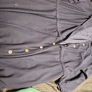 Casual Slate Button-Down Shirt